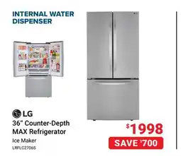 Visions Electronics LG 36 Counter-Depth MAX Refrigerator offer