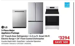 Visions Electronics LG 3-Piece Major Appliance Package offer