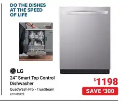 Visions Electronics LG 24 Smart Top Control Dishwasher offer