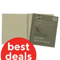 Staples Hilroy Scrapbook with Oversized Coil Binding, 12 x 10, 30 Sheets, Manilla offer