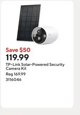 Staples TP-Link Solar-Powered Security Camera Kit offer