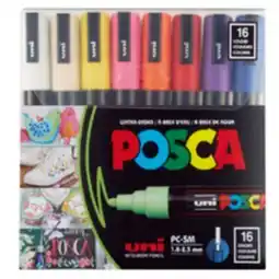 Staples Posca Water-Based Paint Markers - Reversible Medium Tip (1.8-2.5mm) - Assorted Colors offer