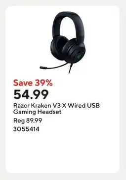 Staples Razer Kraken V3 X Wired USB Gaming Headset offer