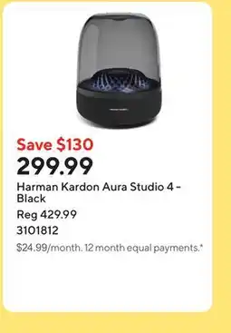 Staples Harman Kardon Aura Studio 4 - Black offer