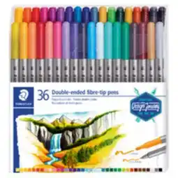 Staples Staedtler Duo-Colour Fibre Tip Pen offer