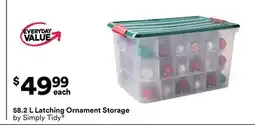 Michaels 58.2 L Latching Ornament Storage by Simply Tidy offer