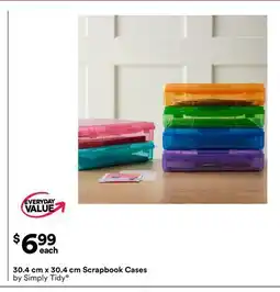 Michaels 30.4 cm x 30.4 cm Scrapbook Cases by Simply Tidy offer
