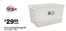 Michaels 52 L Latching Storage Bin by Simply Tidy offer