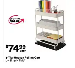 Michaels 3-Tier Hudson rolling Cart by Simply Tidy offer