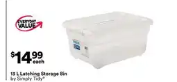Michaels 13 L Latching Storage Bin by Simply Tidy offer