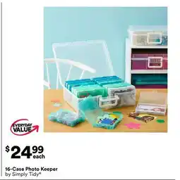 Michaels 16-Case Photo Keeper by Simply Tidy offer