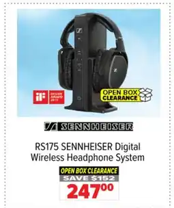 2001 Audio Video RS175 SENNHEISER Digital Wireless Headphone System offer