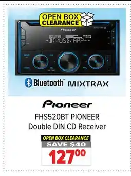 2001 Audio Video FHS520BT PIONEER Double DIN CD Receiver offer