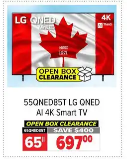 2001 Audio Video 65QNED85T LG 65 QNED AI 4K Smart TV offer