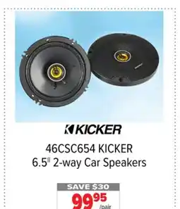 2001 Audio Video KICKER 6.5 2-way Car Speakers offer