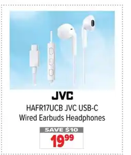 2001 Audio Video HAFR17UCB JVC USB-C Wired Earbuds Headphones offer