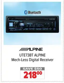 2001 Audio Video UTE73BT ALPINE Mech-Less Digital Receiver offer