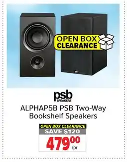 2001 Audio Video ALPHAP5B PSB Two-Way Bookshelf Speakers offer