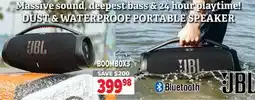 2001 Audio Video JBL DUST & WATERPROOF PORTABLE SPEAKER offer