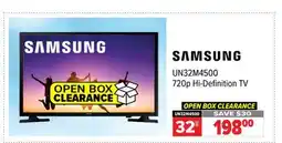 2001 Audio Video UN32M4500 720p Hi-Definition TV offer