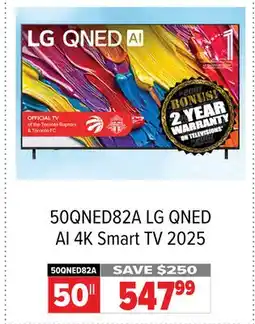 2001 Audio Video LG 50 QNED AI 4K Smart TV 2025 offer