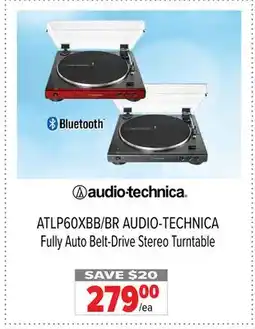 2001 Audio Video ATLP60XBB AUDIO-TECHNICA Fully Auto Belt-Drive Stereo Turntable offer