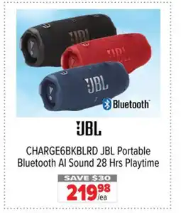 2001 Audio Video CHARGE6BKBLRD JBL Portable Bluetooth AI Sound 28 Hrs Playtime offer