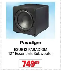 2001 Audio Video ESUB12 PARADIGM 12 Essentials Subwoofer offer