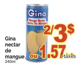 T&T Supermarket GINA NECTAR DE MANGUE offer