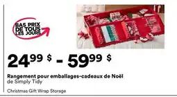 Michaels Rangement pour emballages-cadeaux de Noël de Simply Tidy offer