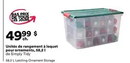 Michaels Unités de rangement à loquet pour ornements, 58,2 l de Simply Tidy offer