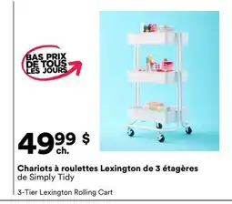 Michaels Chariots à roulettes Lexington de 3 étagères de Simply Tidy offer