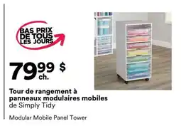 Michaels Tour de rangement à panneaux modulaires mobiles de Simply Tidy offer