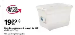 Michaels Bac de rangement à loquet de 18 l de Simply Tidy offer