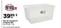 Michaels Bac de rangement à loquet, 80 l de Simply Tidy offer