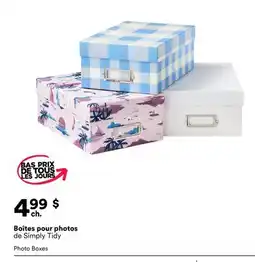 Michaels Boîtes pour photos de Simply Tidy offer