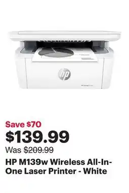 Best Buy HP M139w Wireless All-In-One Laser Printer - White offer