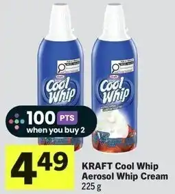IGA Kraft cool whip aerosol whip cream offer