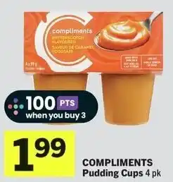 IGA Compliments pudding cups offer