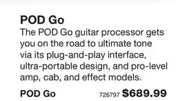 Long & McQuade LINE 6 POD Go offer