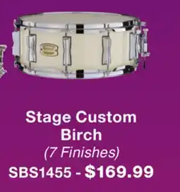Long & McQuade YAMAHA STAGE CUSTOM BIRCH offer