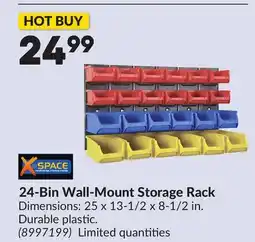 Princess Auto 24-Bin Wall-Mount Storage Rack offer