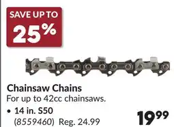 Princess Auto 14 in. S50 Chainsaw Chains offer