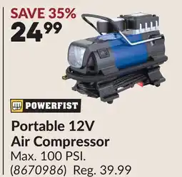 Princess Auto Portable 12V Air Compressor offer