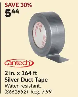 Princess Auto 2 in. x 164 Silver Duct Tape offer