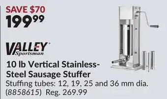 Princess Auto 10 lb Vertical Stainless- Steel Sausage Stuffer offer
