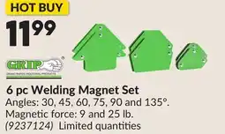 Princess Auto 6 pc Welding Magnet Set offer