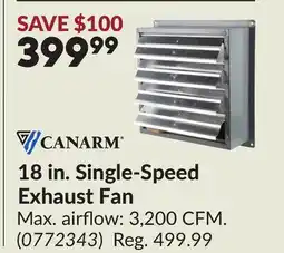 Princess Auto 18 in. Single-Speed Exhaust Fan offer