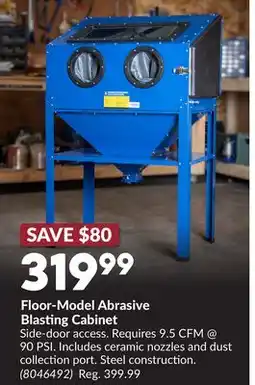 Princess Auto Floor-Model Abrasive Blasting Cabinet offer