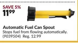 Princess Auto Automatic Fuel Can Spout offer